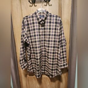 Dick Ferguson Casual Blue and White Button Down Shirt